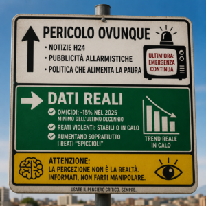 Percezione della sicurezza e divario tra paura e criminalità reale
